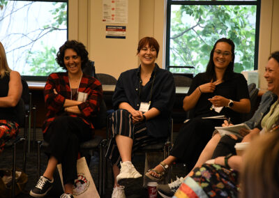 photo of laughing attendees at Indigenous DOHaD Gathering 2022 in Vancouver