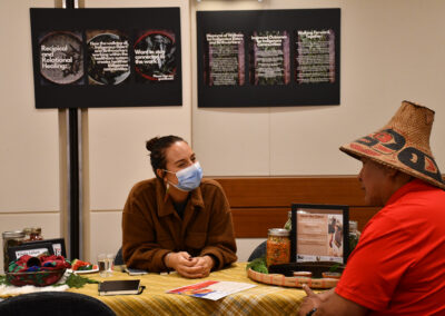 photo of knowledge sharing booth at Indigenous DOHaD Gathering 2022 in Vancouver