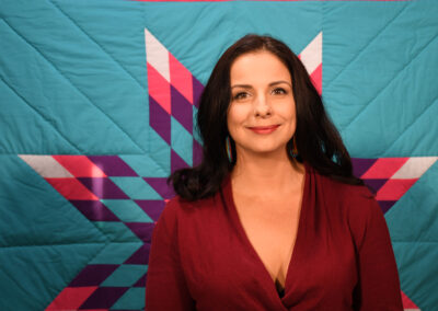 photo of Jen Quesnel, moderator of the World Indigenous People Conference on Viral Hepatitis